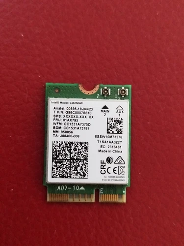 Intel 9462NWG AC wifi card