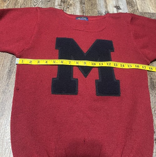 Vintage 1940's Ole Miss Rebels University of Mississippi Wool Letterman Sweater - Picture 8 of 8