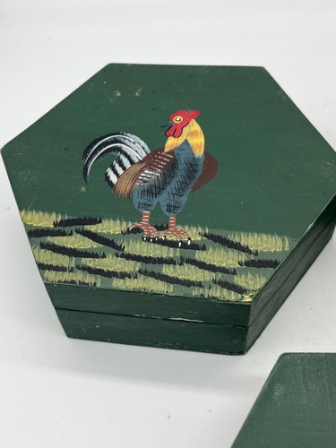 VTG Hahn Nistkästen Dekor handbemalt - Bild 4 von 6