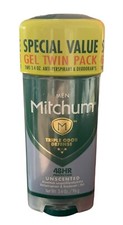 Mitchum Men Gel Twin Pack Anti-Perspirant  Deodorant 48HR Protection Unscented