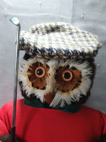 Owl Doll Vintage Jungle Toys of London Owl Golfer Doll Abercrombie Fitch - Picture 3 of 5