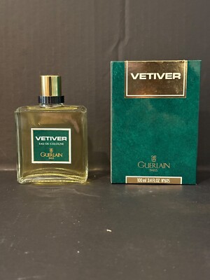 EXTREMELY RARE Vintage GUERLAIN VETIVER Eau de Cologne 100 ml (3.4 oz) - Unused