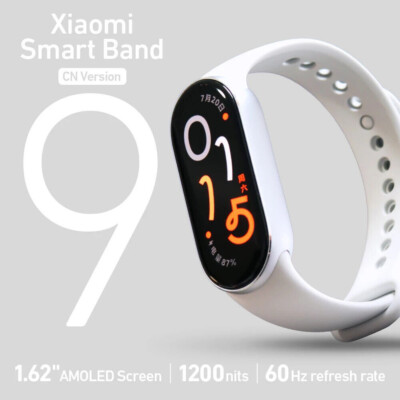 2024 Xiaomi Smart Band 9 CN Version 1.62   AMOLED Display 21 Days Battery Life