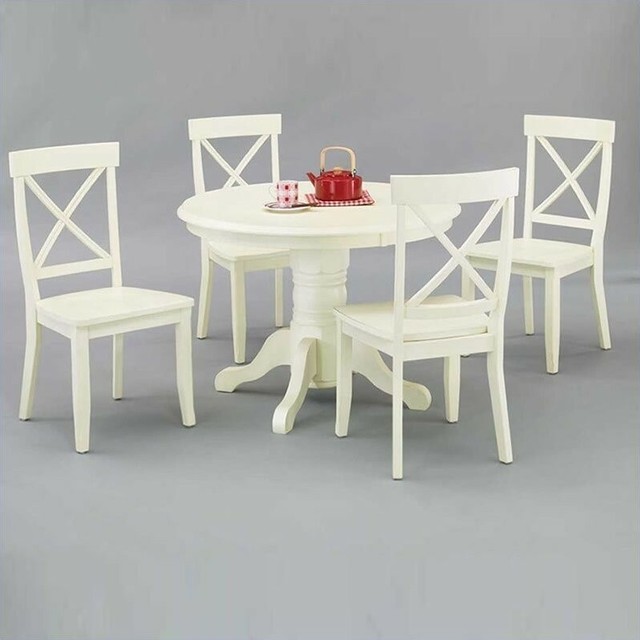 Home Styles 5177 30 Round Pedestal Dining Table White For Round Pedestal Dining Table, 30 Round Dining Table
