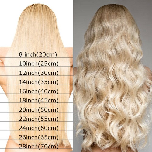 Micro Ring Loop Tip Real Human Hair Extensions Micro Beads Link Curly Hair20inch - Picture 10 of 45