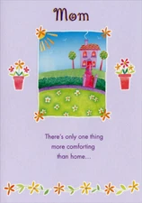 Purple House on Hilltop in Frame: Mom - Designer Greetings Mother's Day Card