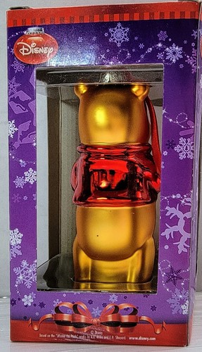 Disney Winnie the Pooh Glass Christmas Ornament NEW - Picture 6 of 6