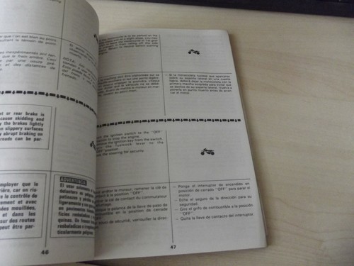 RARE USED CLEAN GENUINE SUZUKI OWNERS MANUAL TS100ER TS 100 ER 1982 - 第 4/5 張圖片