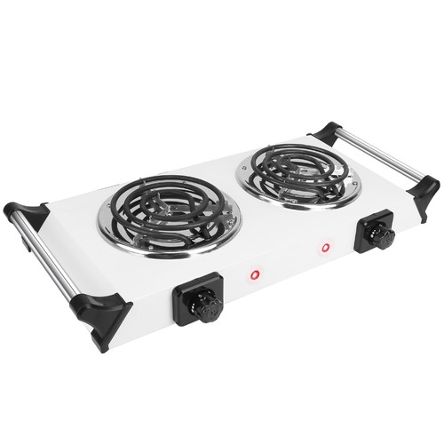 Portable Electric Double Burner Hot Plate 2KW Cooktop Cooking Stove with Handles - Picture 45 of 109