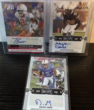 22-23 Pro Set Leaf RC Auto Signed Lot Tiyon Evans  Danny Gray Akayleb Evans