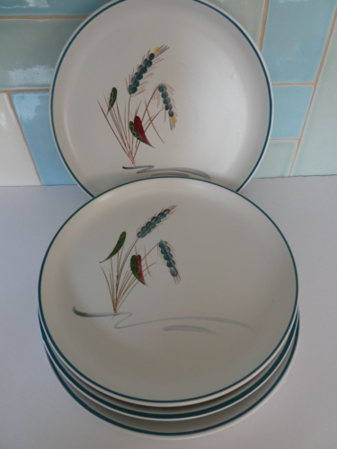 Denby Green Wheat Dinner Plate X 4 VGC Hardly Used Seconds Quality - see photos. - Picture 2 of 16