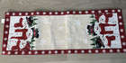 St Nicholas Square 36" Tapestry Table Runner Christmas Yuletide Snowmen Trio