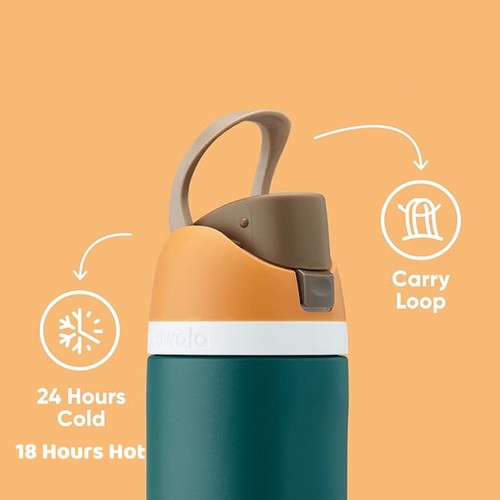 Insulated Stainless Steel Water Bottle with Straw for Sports and Travel BPA-Free - Picture 4 of 14