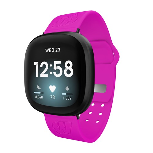 Affinity Bands Wisconsin Badgers Gravur Neon Fitbit Uhrenarmband - Bild 8 von 8