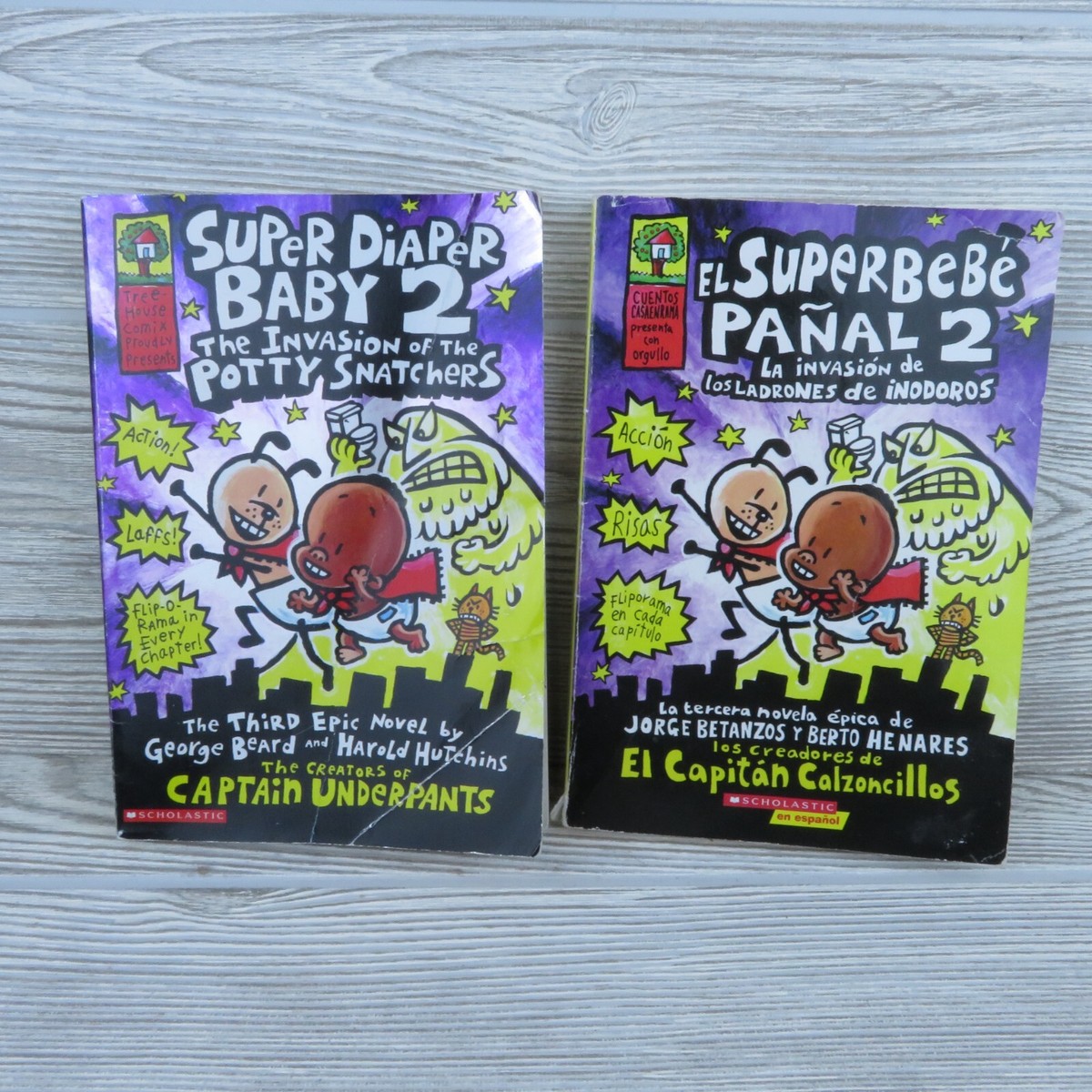 Super Diaper Baby #2: The Invasion of the Potty Snatchers (PB English  Spanish)