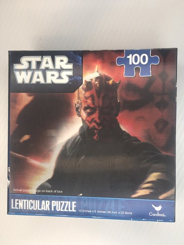 Star Wars  Darth Maul Lenticular Puzzle with Lenticular Cover 100 Pieces sealed - Picture 1 of 13