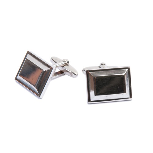 Hugo Boss Mirror Finish Rectangle Cufflinks 19215 - Picture 1 of 2