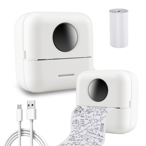 Mini impresora térmica de bolsillo portátil sin tinta Bluetooth + rollo de papel - Imagen 22 de 33