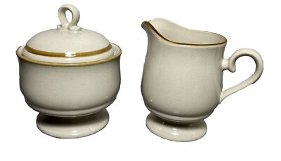 Mikasa ''Stone Harvest'' KD 100 Japan Creamer & Sugar