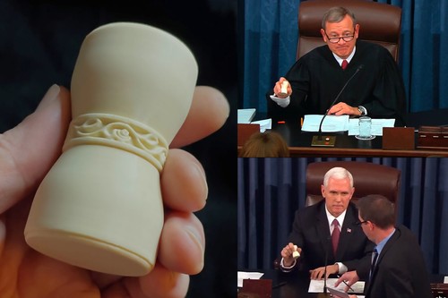 United States Senate gavel - hand-shaped replica, heavy - free Priority shipping