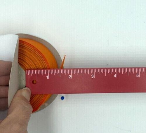 Orange Ripsband, 1 1/2" breit - Bild 2 von 3