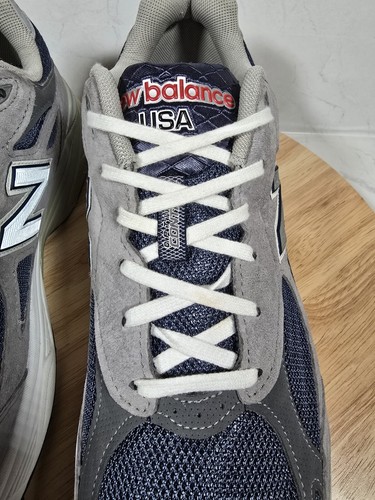 New Balance 990v3 Men Sz 13 4E Grey Navy Made In USA M990NG3 Sneakers  - Picture 9 of 12