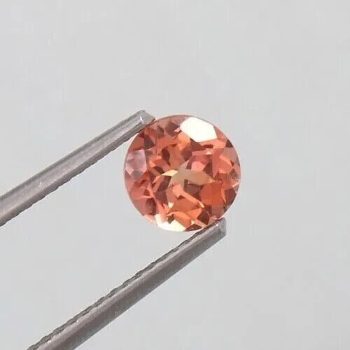 AAA 6x6 mm Natural Ceilán Padparadscha Zafiro Redondo Suelto Piedra Preciosa Corte - Imagen 3 de 6