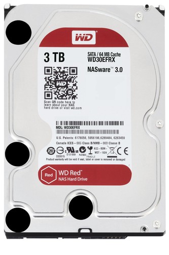 WD30EFRX Western Digital Rojo - 3 TB 5400 rpm 64 MB 3,5" pulgadas SATA - Imagen 1 de 1