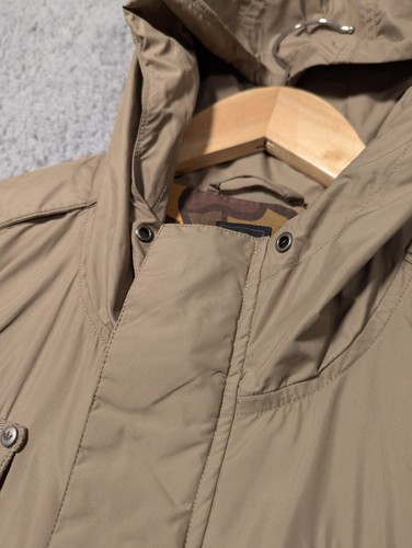 Adidas Safety Jacket Mens Medium Brown Retro Polyester Hooded Coat 2008 - Picture 4 of 22