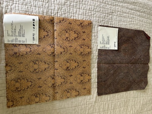 2 ROBERT ALLEN Chic Boucle & Starvish Woven Fabric Sample Craft Decor - Picture 4 of 9