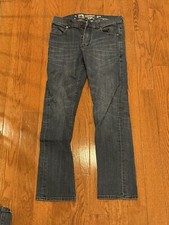 Boys Quicksilver Blue Jeans Slim Straight Size 29 Inseam 28 Quiksilver