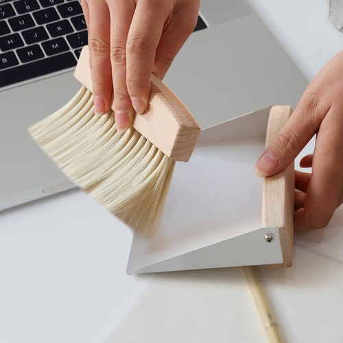  Desktop-Reinigungsset Kind Handbesen Staubpfanne Zum Schneckenbesen - Foto 11 di 12