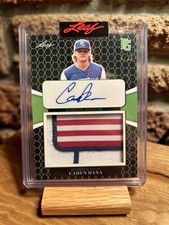 2021 Leaf Perfect Game Caden Dana - Auto - Flag Patch - 4/19