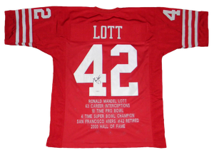 ronnie lott signed jersey