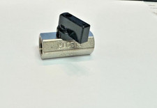 Mini Ball Valve, 3/8" NPTFM Pipe Threads, Chrome, Part# 469231 3/8 F x F Chrome