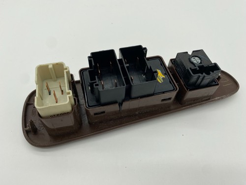 1998-2002 Lincoln Town Car Master Driver's Door Window Switch Bezel - Wood Trim - Picture 5 of 7