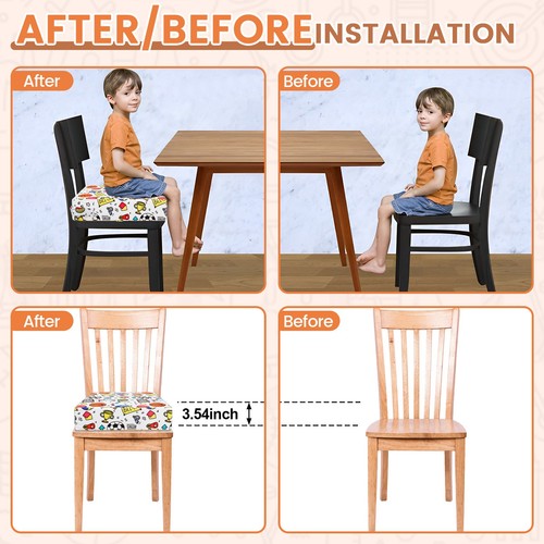 Portable Booster Cushion Toddler Booster Seat Kids Highchair Seat Pad With paaWn - Picture 10 of 22