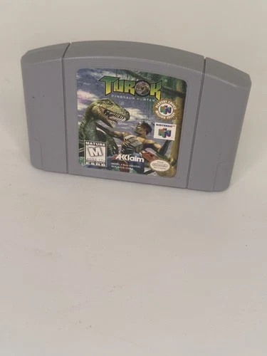Turok Dinosaur Hunter Nintendo 64 N64 Game Cartridge Tested Working