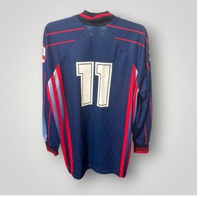 90s Vintage 1998 Iron Maiden Virtual XI Soccer Jersey Shirt 42/44