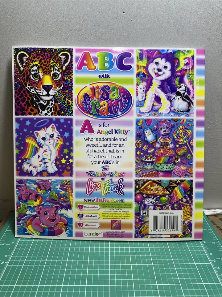 ABC With Lisa Frank Book Paperback NEW Vibrant Beautiful Colors - Image 4 of 4