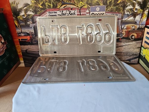 Vintage Illinois 2015 License Plate Set Man Cave Collector Wall Decor - Picture 6 of 7