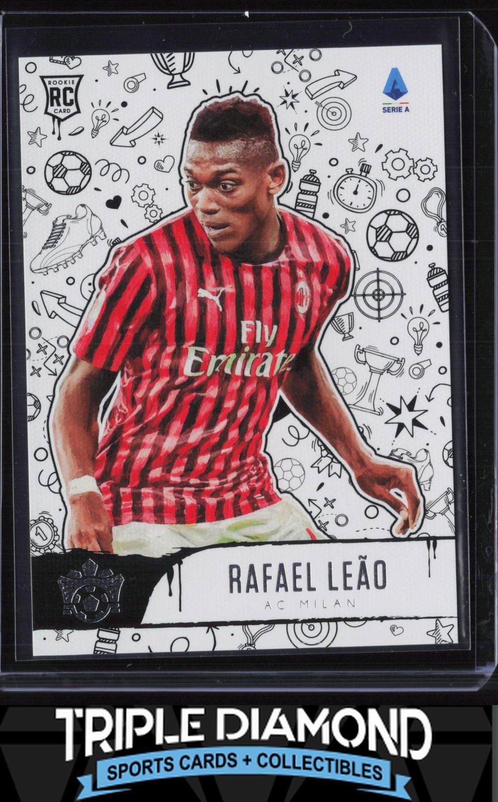 2019-20 Panini Chronicles Pitch Kings Serie A Rafael Leao Rookie Level 3 P371