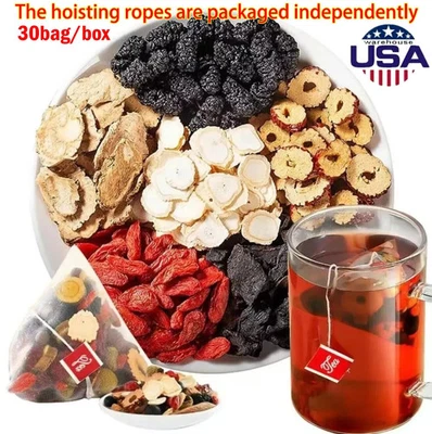 90pcs Ginseng six treasure tea , Kidney tea ,liver tea , red date kidney health - Image 1 of 4