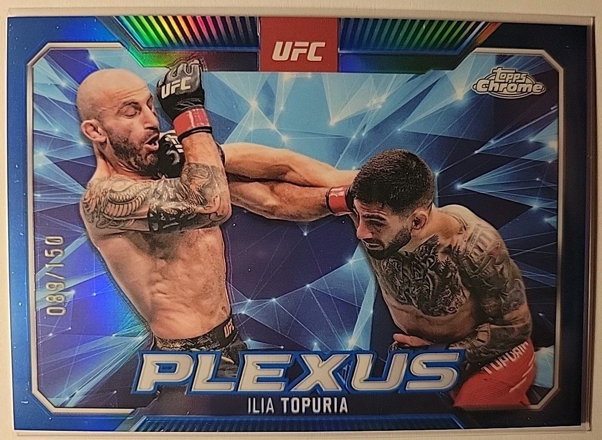 2025 Topps Chrome UFC Plexus 89/150 Ilia Topuria