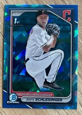 2024 1st Bowman Chrome Draft Sapphire Rafe Schlesinger 1st BDC-143 Cleveland