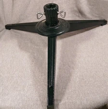 Sturdy Green Metal Folding Tripod Artificial  Christmas Tree Stand 3 - 10" Legs