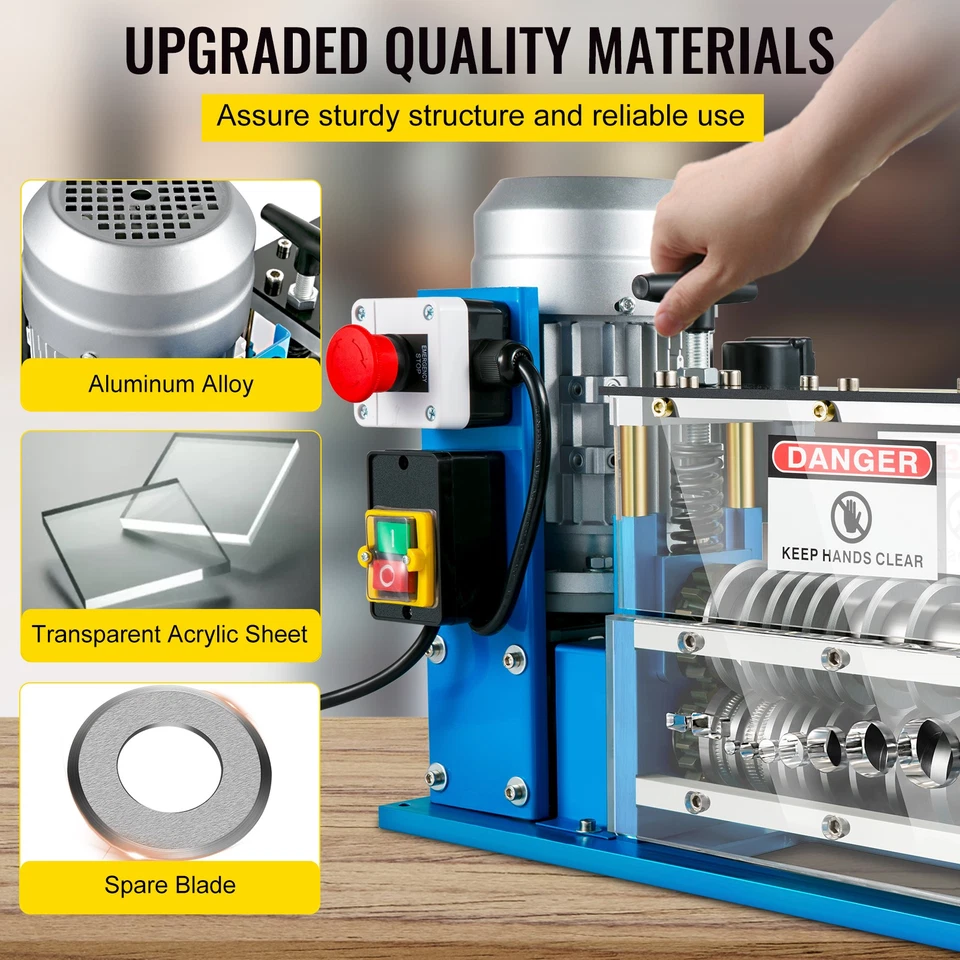 Máquina pelacables eléctrica 370 W 0,06-1,5 pulgadas pelacables de alimentación Foto 4 de 4