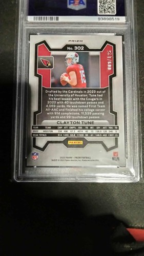 2023 Panini Prizm - Rookies Clayton Tune #302 Purple Prizm /125 (RC) - Picture 2 of 2