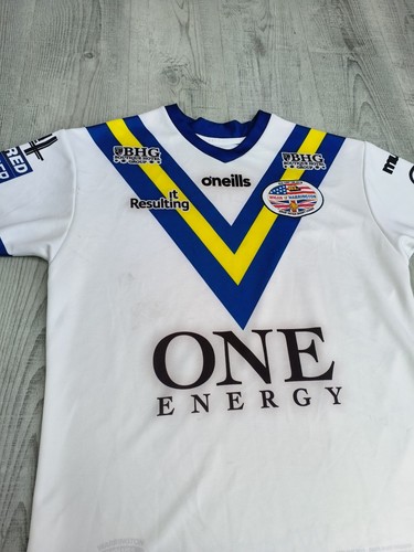 Camiseta Warrington V Wigan Magic Weekend Rugby League 2019/talla grande/rara - Imagen 4 de 12