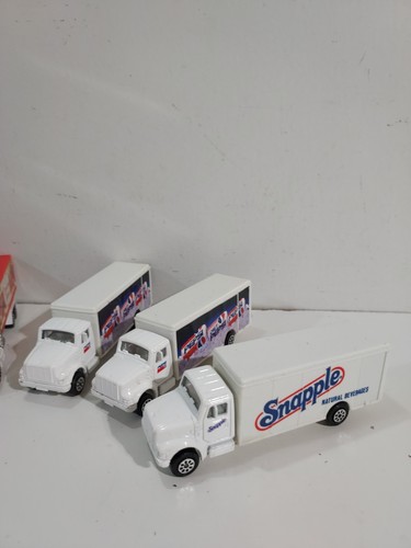 6 Hot Wheels & Road Champ DieCast 1/64 Box Trucks (Pepsi Mcdonalds Snapple) - Picture 2 of 10